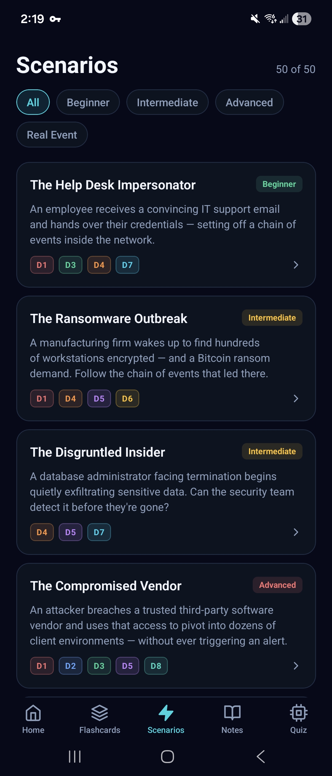 Scenarios